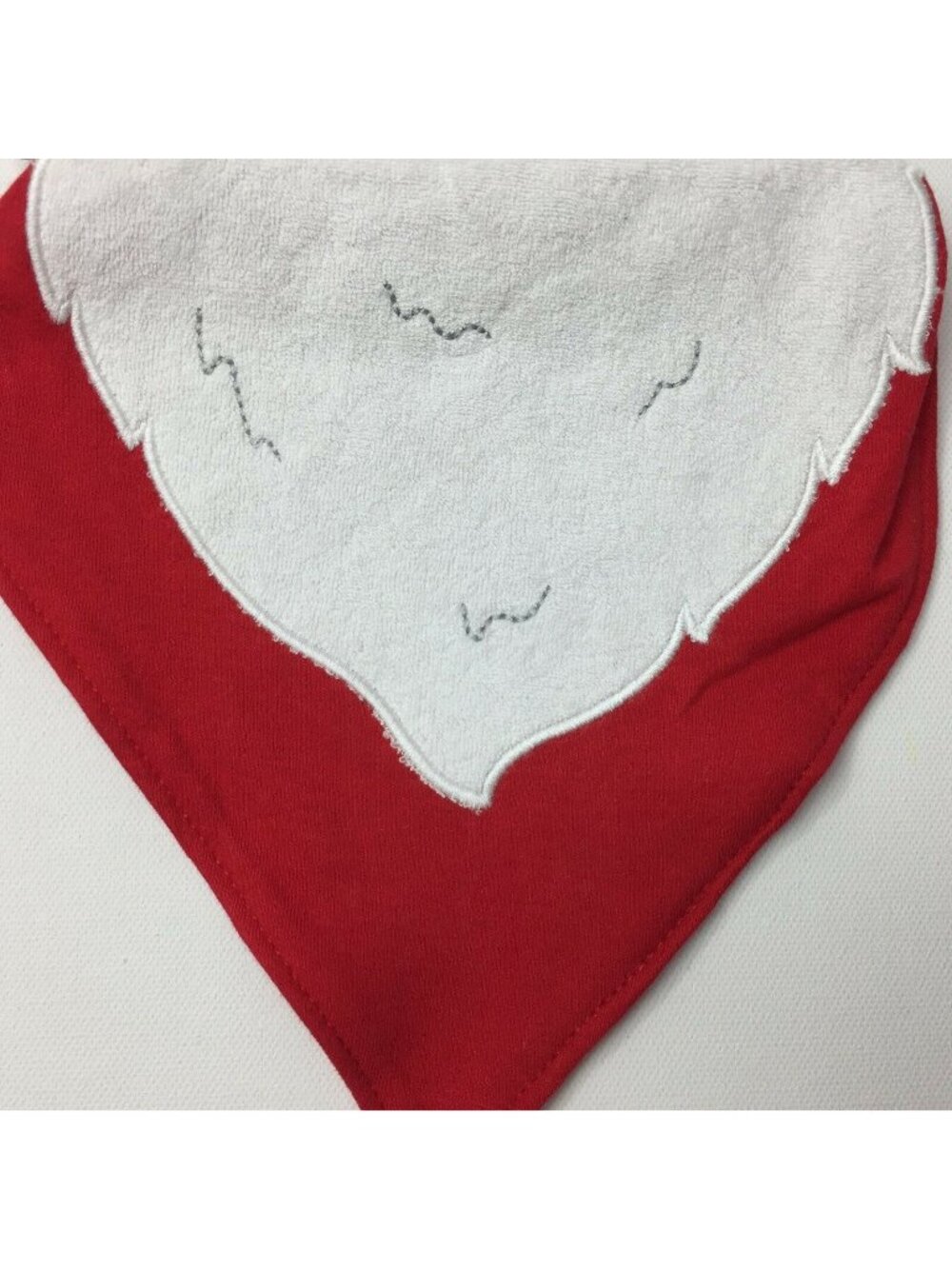 Just One You By Carters Baby Red Bandana Bib With Santa Beard Appliqué One Size
